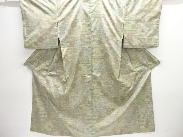 JAPANESE KIMONO / DORO OSHIMA TSUMUGI / WOVEN EGASUMI